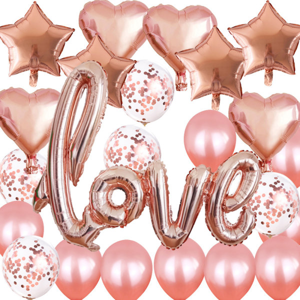 #Latex ballong romantisk bryllup kjærlighet folie ballonger bryllupsforslag#
