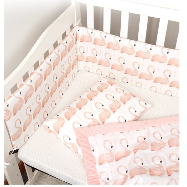 #Sengestolpe for barneseng (flamingo)#