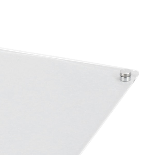 Magnetisk Akryl Whiteboard Transparent Kylskåpsanteckningstavla Kylskåpsmemotavla med 6 Pennor 1 Tavelsudd