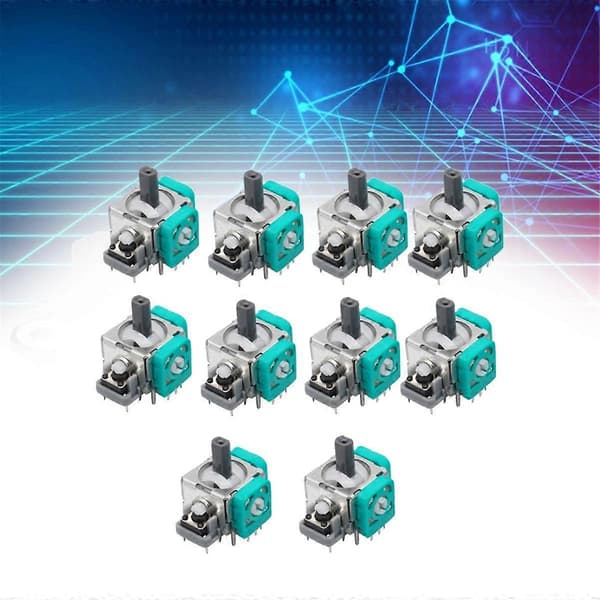 10 stk. 3D Analog Joystick til Konsol Joystick Udskiftningssensor Modul Potentiometer
