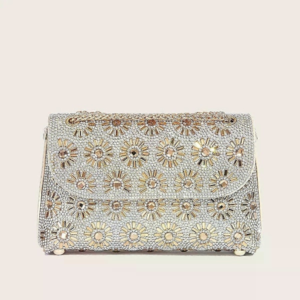 Olkalaukut Käsilaukut Kukkarot Kristallit Strassit Naisten Iltalaukku Clutch-kukkarolaukku Ketjulla