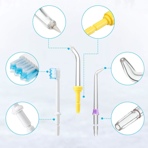 10 stycken ersättningsmunstycken kompatibla med Water Flosser WP-100,