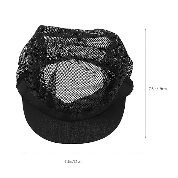 Kokkehatt Justerbar Elastisk Pustende Mesh Arbeidslue Beanie for Kjøkkenarbeid