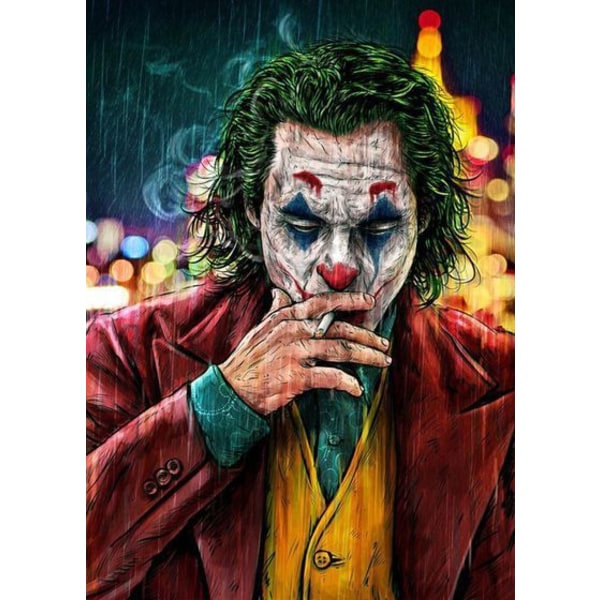 /#/30x40CM Käsintehty 5D Art Diamond Painting - Scary Clown, sopii/#/