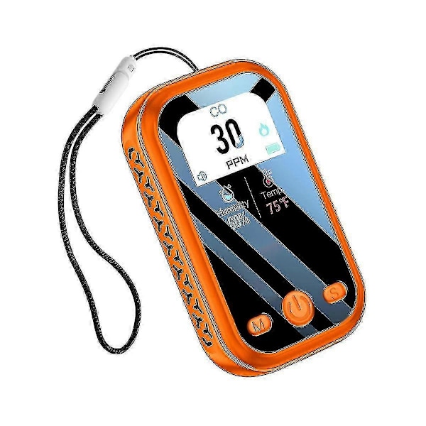 Kolmonoxiddetektor Portabel Mini Luftkvalitetsmätare CO Gasmätare Temperatur Fuktighetssensor Inomhus/utomhus g20242108522