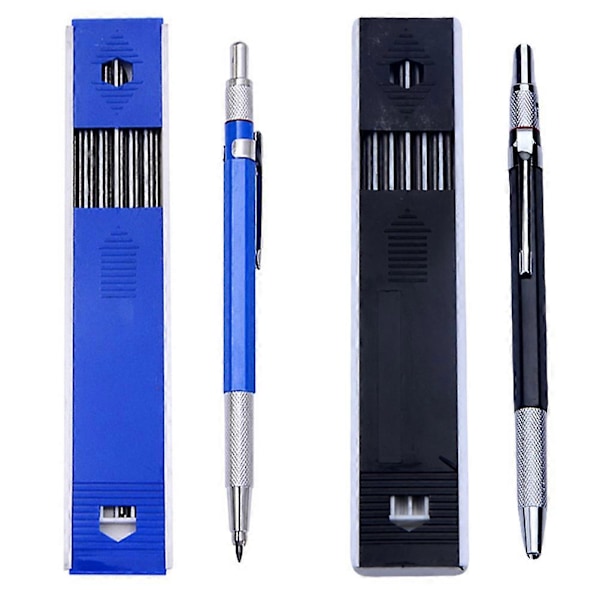 2 Set Mekaniska Pennor Automatiska Stiftpennor för Snickare Ritmarkering