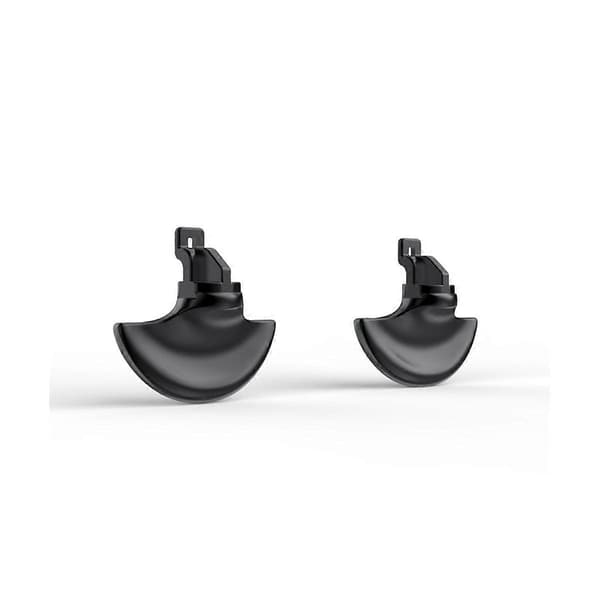 Til Edge Elite Grip Metal Back Keys 4-delt sæt Elite Grip Bærbart tilbehør Trækflapper, Sort