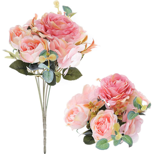 Kunstige blomsterbuketter Peony Kunstig blomst til bryllup brud