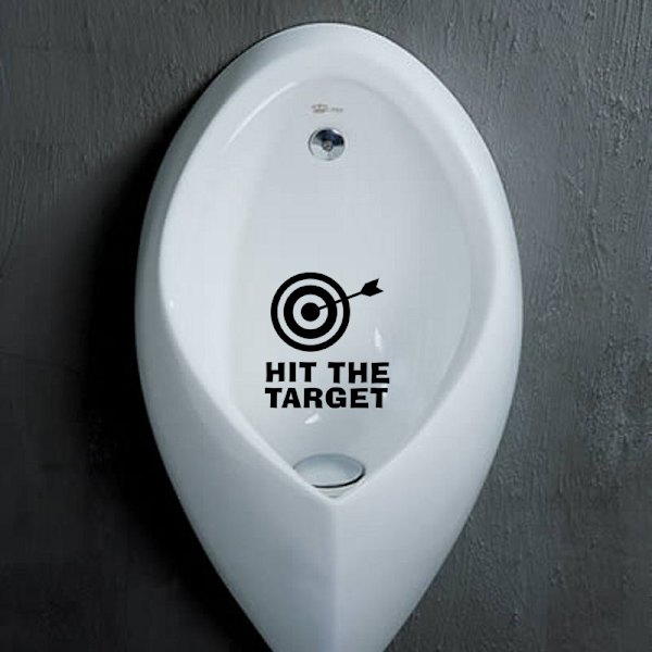 Tarrat, Hauska Seinätarra WC:lle, Kylpyhuoneelle, Keittiölle, PVC, 1 Väri