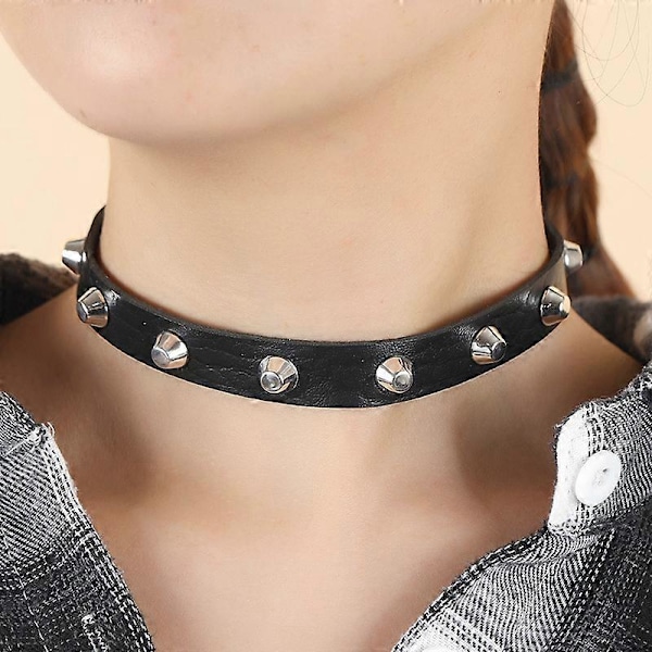 Mote Kvinner Menn Kul Punk Goth Metall Spike Besatt Lenke Lær