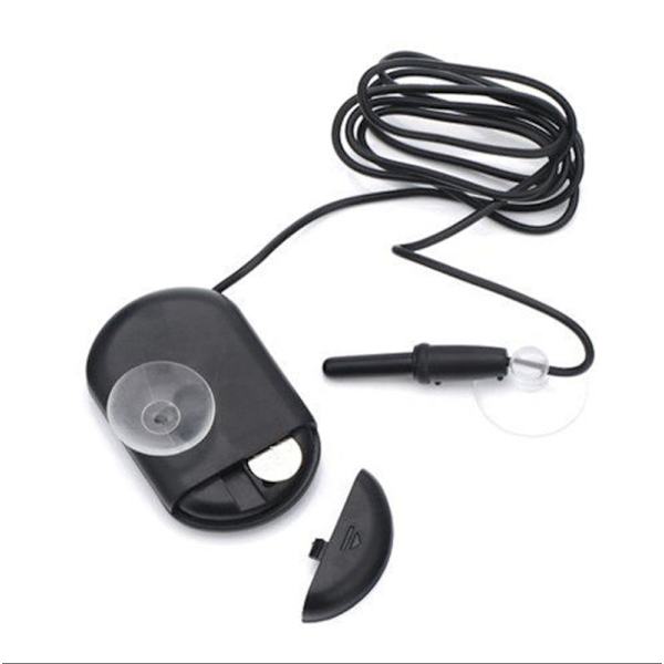 #Liten digital akvarietermometer med sugekopper & sonde og batteri LCD akvarietermometer for marint akvarium inkubator reptiltank#