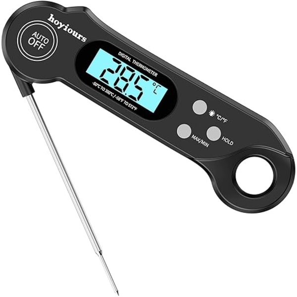 Digital Kökstermometer, Snabbläsande Kötttermometer, Lång