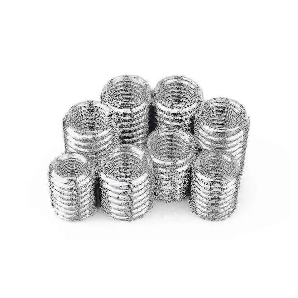 Yttre M12 Inre M10 5 stycken Inre Yttre Gängad Ihålig Rörkoppling Transportör Silver Adapter Skruv