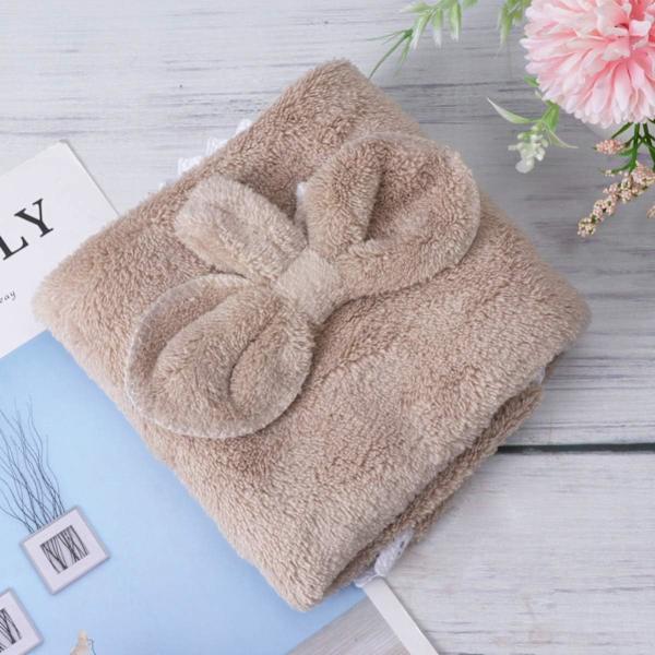3-pack (Kaffe) Torkande Tvätthandduk i Korallfleece