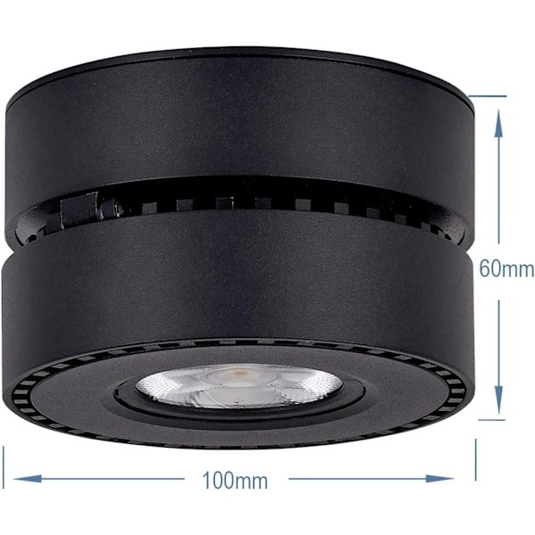 12W LED Loftlamper Loftlys, justerbar lampe