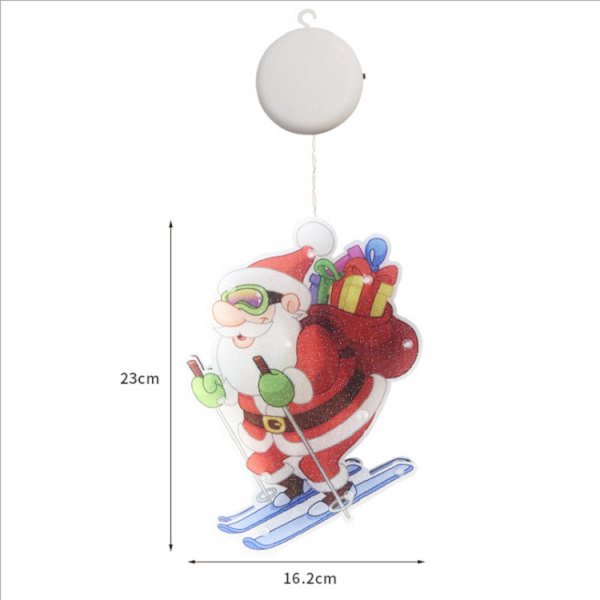 *Julelys vindus klistremer hengende lys juledekorat*