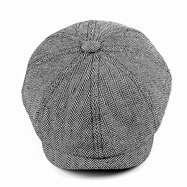 Herre Flat Cap, Flat Cap Baker Boy Hat Flat Cap Justerbar Størrelse