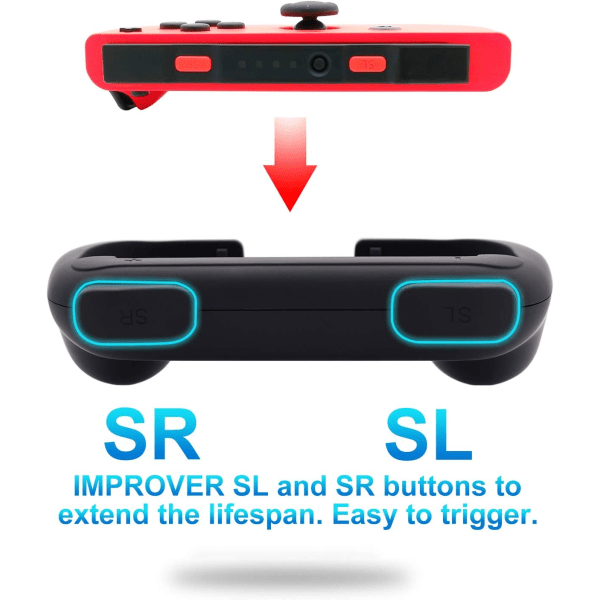 Set med 4 Grepp Kompatibla med Nintendo Switch & OLED, Grepp Kompatibel