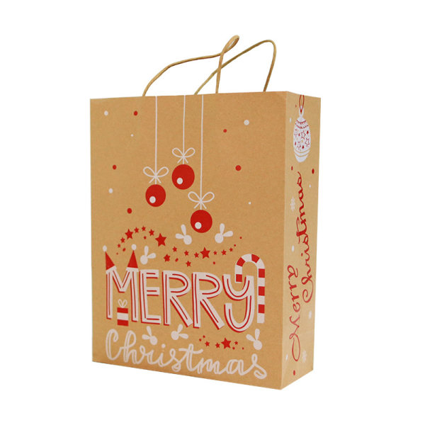 #Julklappspåsar i Kraftpapper med Olika Julmotiv, 8-pack#