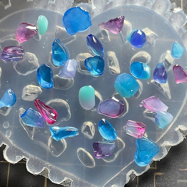 Silikone Negle Udskærings Geometri Form 3d Specialformede Negle Stemplings Skabeloner