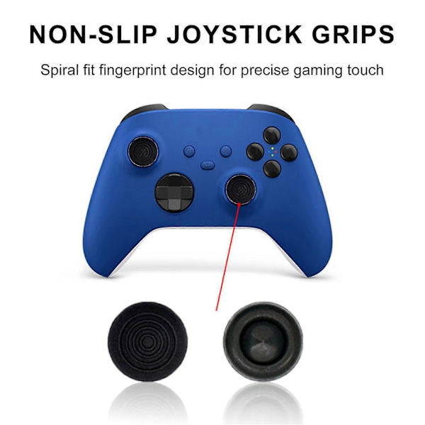 10 st Tumgrepp med halkfri textur, slitstark, reptålig, enkel installation, joystickskydd för Xbox Series S/X