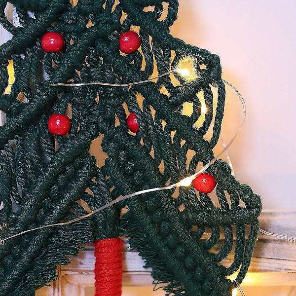 Handvävd Macrame-väggbonad Julgran Hängande Smycke Barn Baby Rum Väggdekorationer Tillbehör