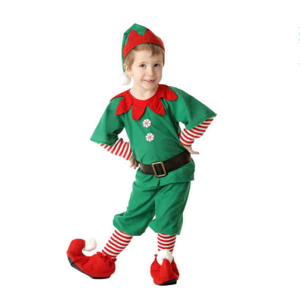 #6st barn jul grönrandiga set#