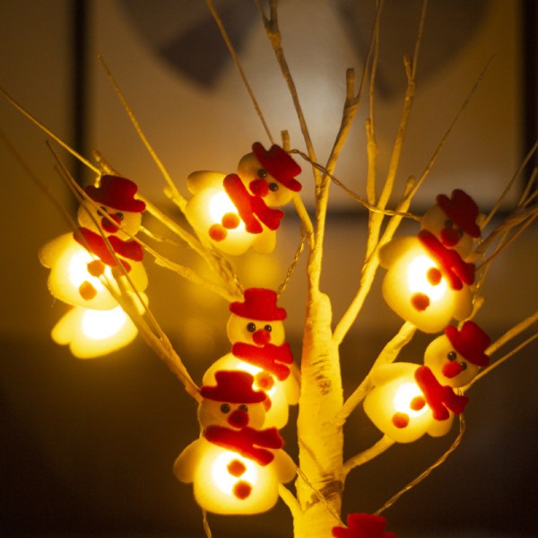 *Julemand snemand eventyr lampe lanterne værelse dekoration led mod*