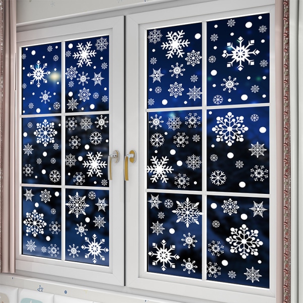 /#/480 kappaletta lumihiutale ikkunatarroja talvi ikkunatarroja joulu lumihiutale/#/