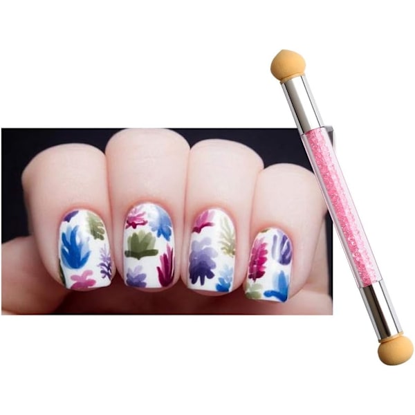 *Nagelkonst Svampborste, Dubbelhuvud Svamp Nagelborste Gradient Nai*