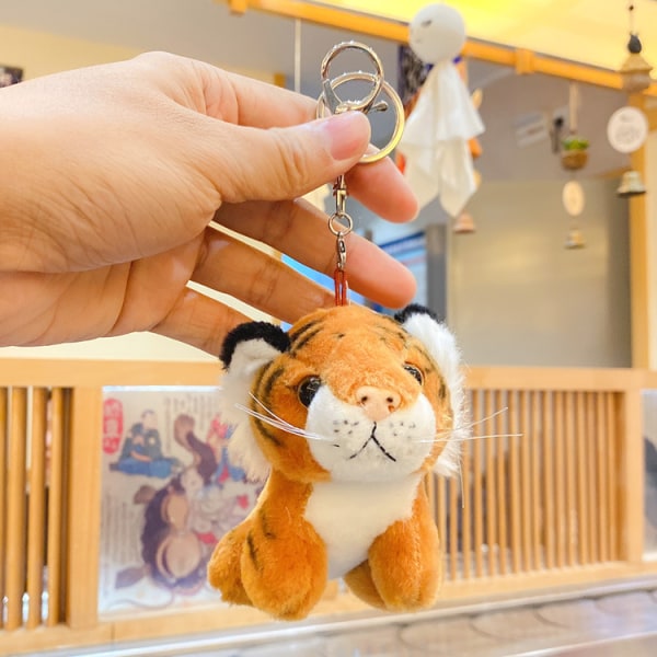 Baby Tiger anheng Zodiac Tiger nøkkelring dukke plysj leketøy vesker