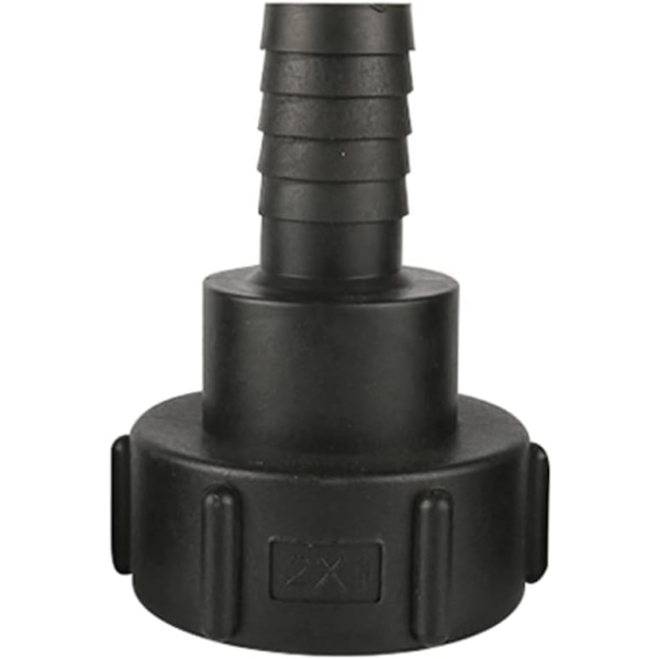 IBC-säiliön letkuliitäntä 60 mm tuonti karkea kierre 25 mm puutarhaletkulle
