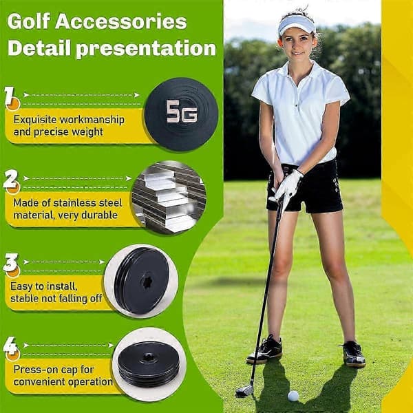 2 stk. Ny Golfkølle for AI ONE Kunstig Intelligens Putter Vektblokk Lovlig Kode (5g)