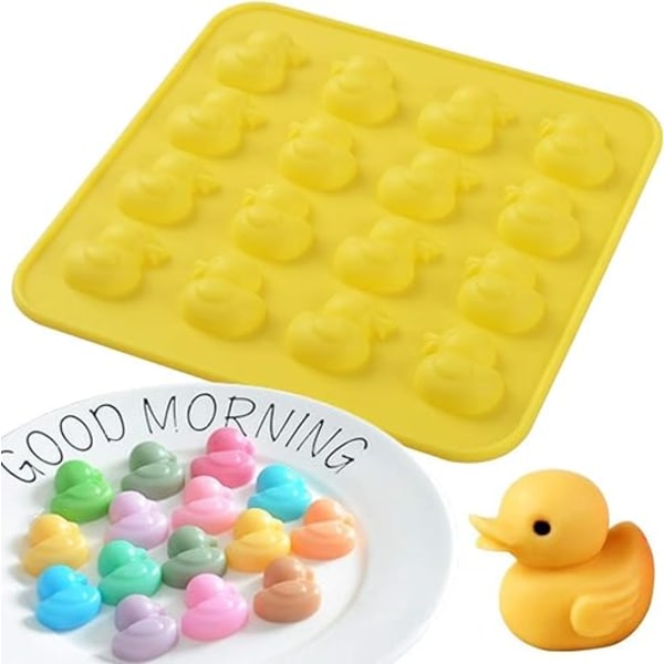 /#/Set of 4 Food Grade Duck Shaped Non-Stick Yellow Silicone Chocol/#/