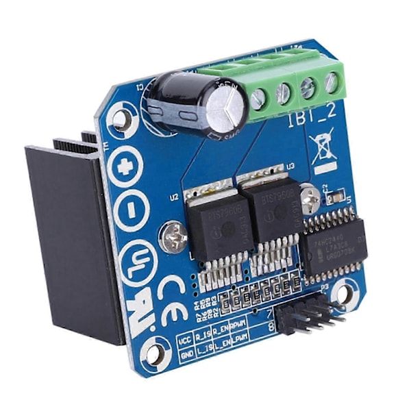 Høyeffekts motordrivermodul BTS7960 43A for smarte biler, elektriske komponenter