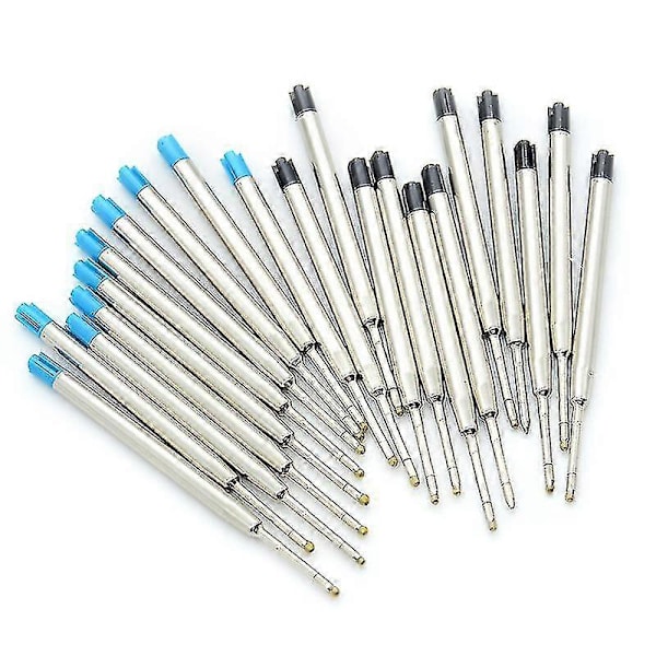 10 stk. blå blæk Parker Style Standard 1,0 mm kuglepen refills spids medium