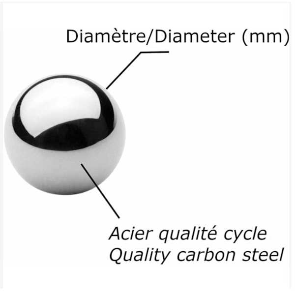 30 stålkuler 5/16 (7,93 mm) høy presisjon universallager b
