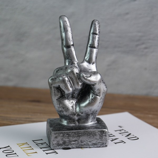 /#/Håndfingergest Bevegelses Skrivebord Statuer Fingre Skulptur Kreativ/#/