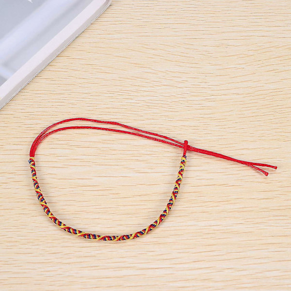 9 st Armband Trådslöjd Handgjorda Etniska Flerfärgade # 4