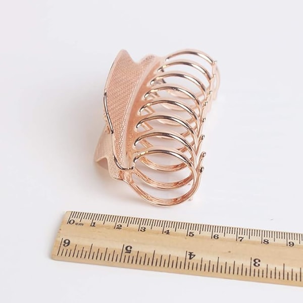 Modeaccessoar för flickor i retro-stil, hårklämma i legering (roséguld), hårklämma