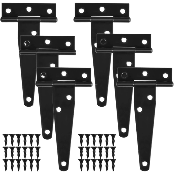 *15 cm sorte lakkert T-hengsler Heavy Duty T-hengsel Metall Tredør*