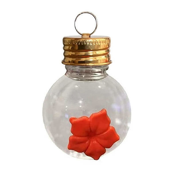 1 stk. Mason Jar Fuglefoder med blomsterfoderporte til udendørs hængende havepynt, pæretype