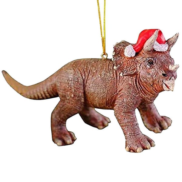 Dinosaur Julhängsmycke Xmas Tree Hängande Ornament Party DecorBrown