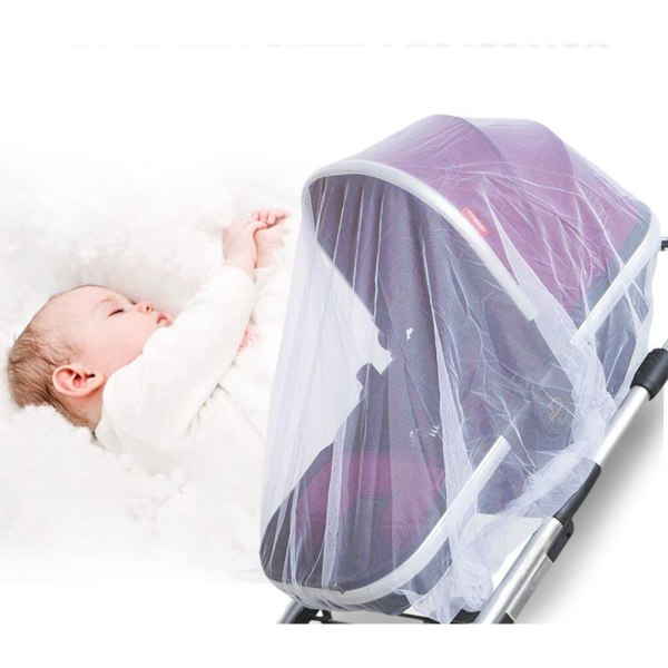 Universal myggnät för barnvagn - Skydd med kontakt Wi