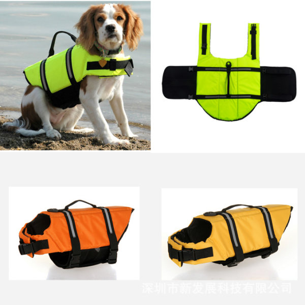 /#/(green M) Life Vest for Dogs - Reflective dog lifejacket for dogs for maximum safety in and around water when swimming/#/