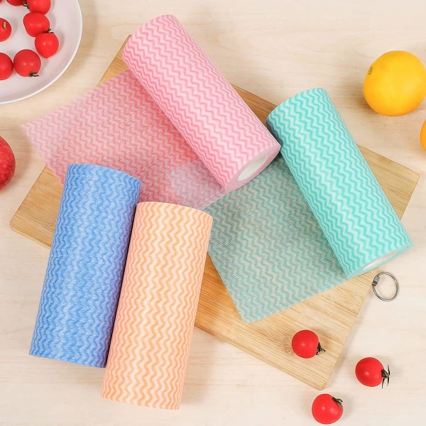 /#/3 Rolls All Purpose Disposable Cloths - Reusable Wipes for Kitche/#/