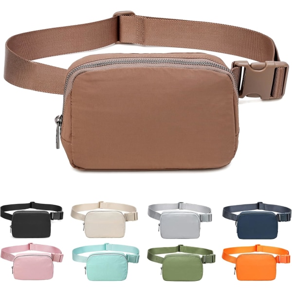 Fanny Pack Midjeväsk Crossbody Väska Bum Bag för Löpning Vandring