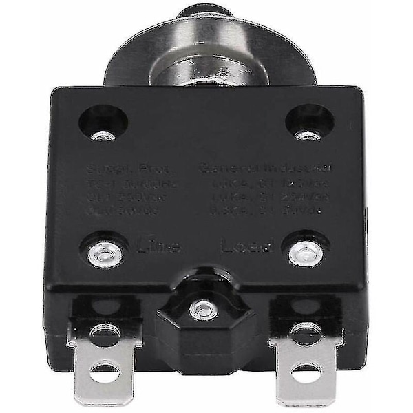 Sikringsautomat 5a 8a 10a 15a 18a 20a 30a Valgfri Nulstilling Termisk Afbryder, 125-250v Ac 50v Dc Strømsoverbelastningsbeskyttelse Trykknap Sikringsautomat(15