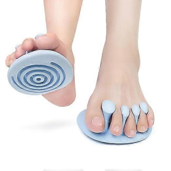 Tåseparerare, Tåspridare för Överlappande Tår, Stora Tår Kvinnor Män, Korrekta Tår, Hallux Valgus Korrigerare 1 Par Hallux Valgus Skydd (Blå)