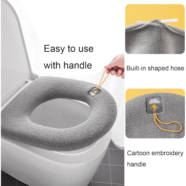 /#/1PCS Housse de siège de toilette lavable - Modèle jaune à souleve/#/